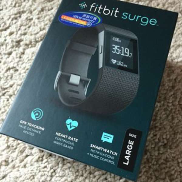 Fitbit Surge 99.9%new Black L Size