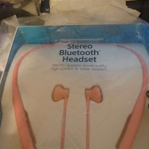 全新行貨未開封 SONY SBH70 粉紅色 藍芽耳機