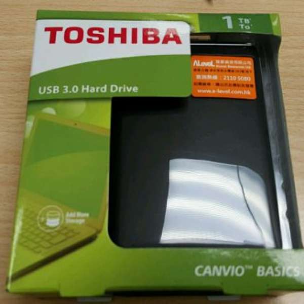 Toshiba Canvio Basics 2.5" 1TB (黑色) USB3.0 Portable Harddisk