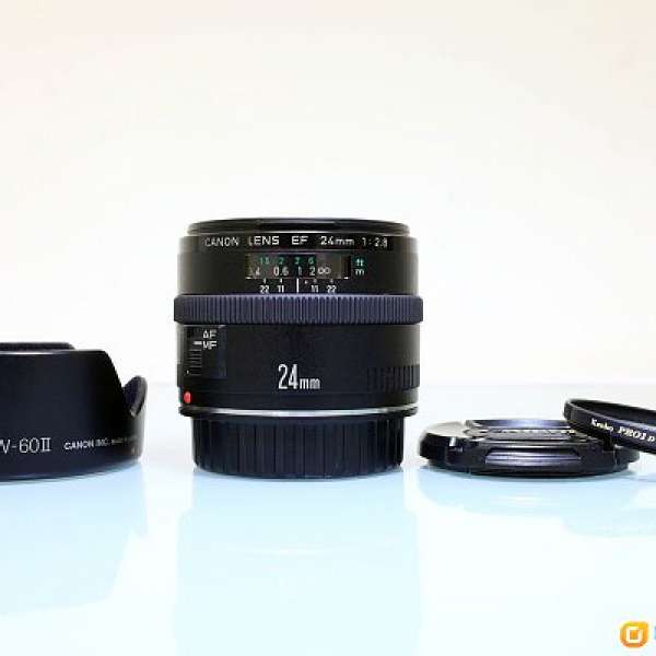 Canon EF 24mm f2.8 送 58mm UV filter & EW-60II Hood***極之新淨 !