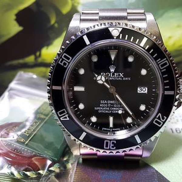 100%真品ROLEX-16600-SEA-DWELLER-D頭2006密洞冇窿888香港行貨全套跟深潛工具船錨**...