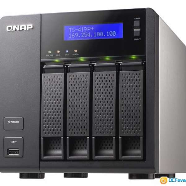QNAP TS-419P+ TurboNAS w/Seagate 500GB HDD x4