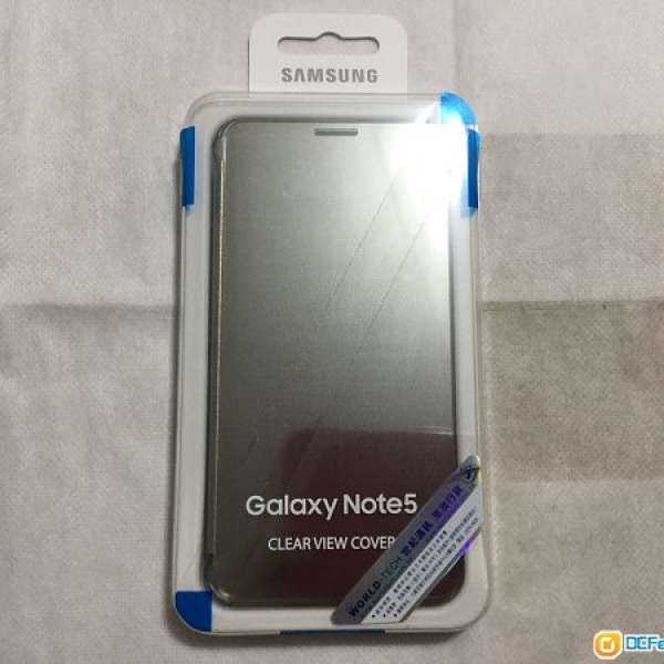 99.9%新 Samsung Galaxy Note 5 原裝 Clear View Cover 金色