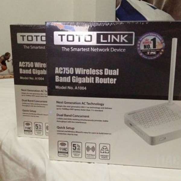 全新 TOTOLINK A1004  , GIGA Lan, 三天線 802.11AC router