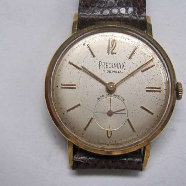 Precimax 包金機械小三針手錶