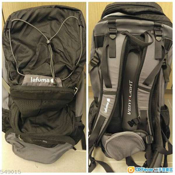 出售Lafuma backpack 40L 有rain cover 9成新,輕