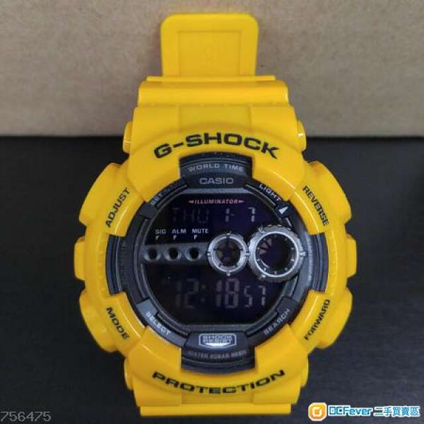 Casio G-shock GD-100 黃色