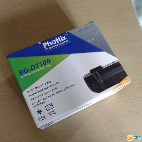 Phottix BG-D7100 Battery Grip 直倒 for Nikon D7100 D7200