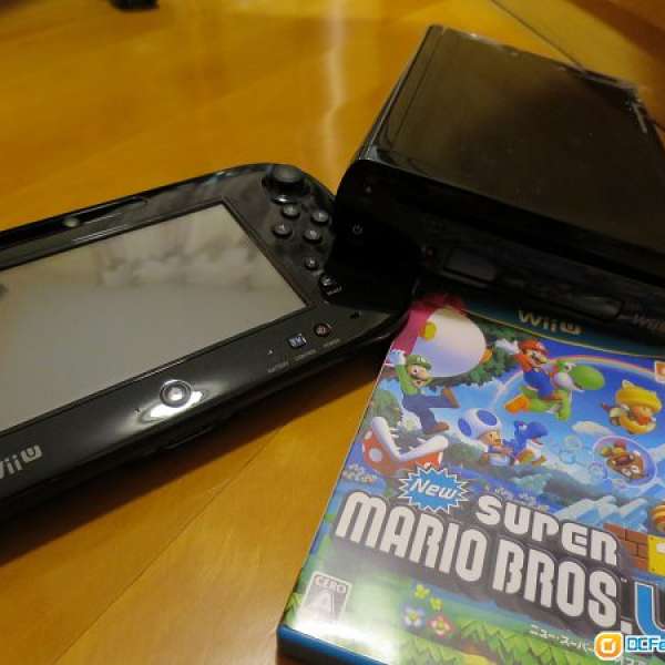 90% 新 原裝 Nintendo 任天堂 Wii U Console 主機 32GB 黑色 主機 + Super Mario B...