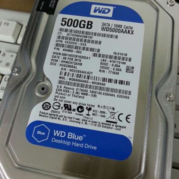 WD 500GB 3.5" Desktop Internal Hard Drive x2