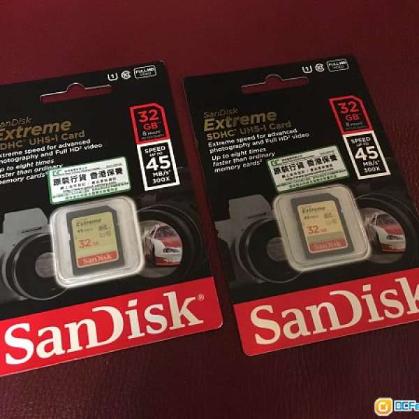 Brand New SanDisk Extreme SDHC™ UHS-1 Card 32GB