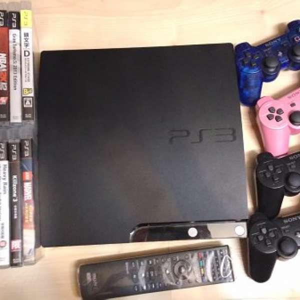 PS3 Silm120GB連remote,4個手制,17隻碟 ,另有G25($700)