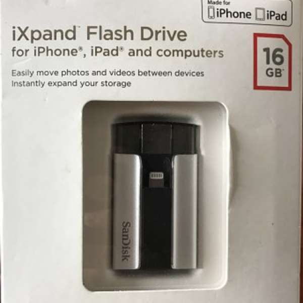 Sandisk iXpand Flash Drive 90% 新 for iPhone iPad Lightning 16GB