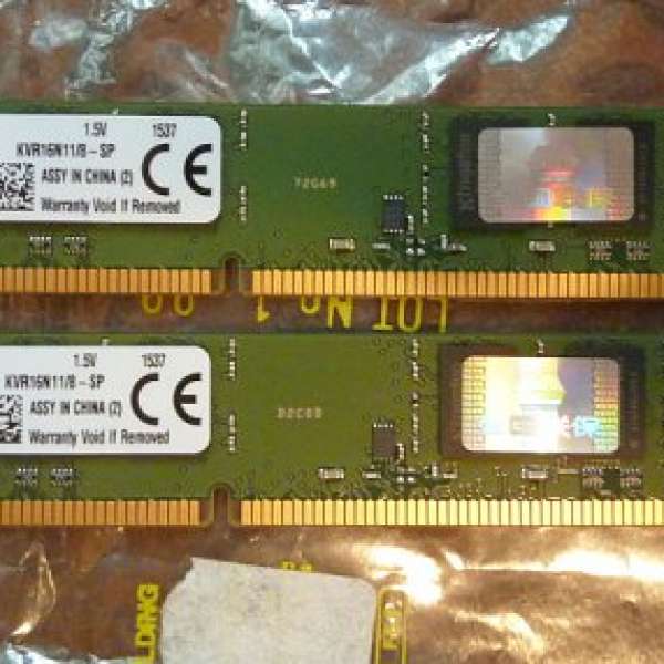 Kingston DDR3 1600 KVR16N11/8  16G (8Gx2pcs)