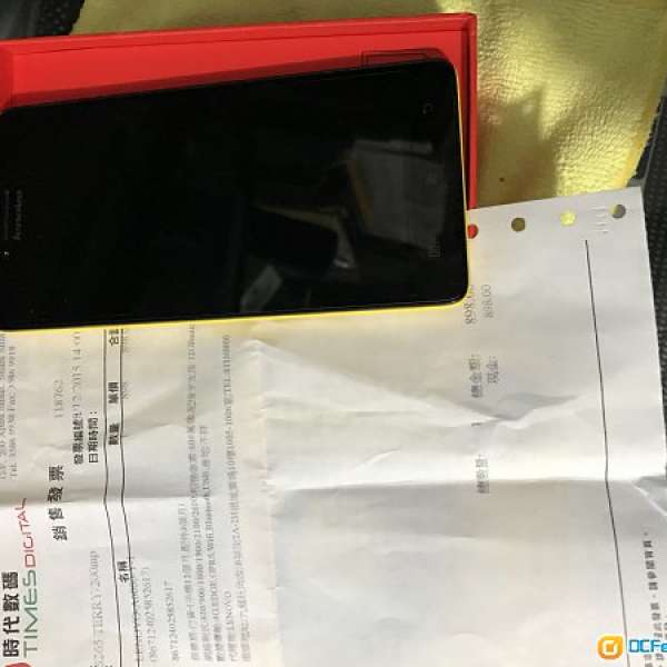 98% New : Lenovo A6000 黃色