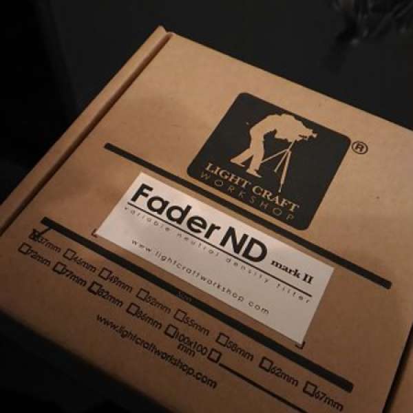 Fader ND filter 37mm (100% New)