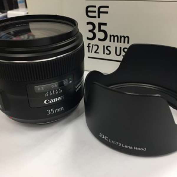 Canon EF 35mm f/2.0 IS USM + Canon 原裝filter