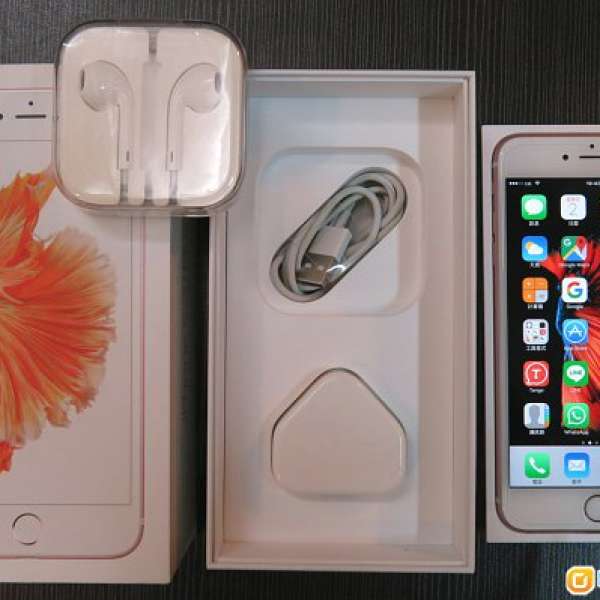 Apple Iphone 6S Plus 128gb 粉紅色 港行 99% 新淨保養到10月14日