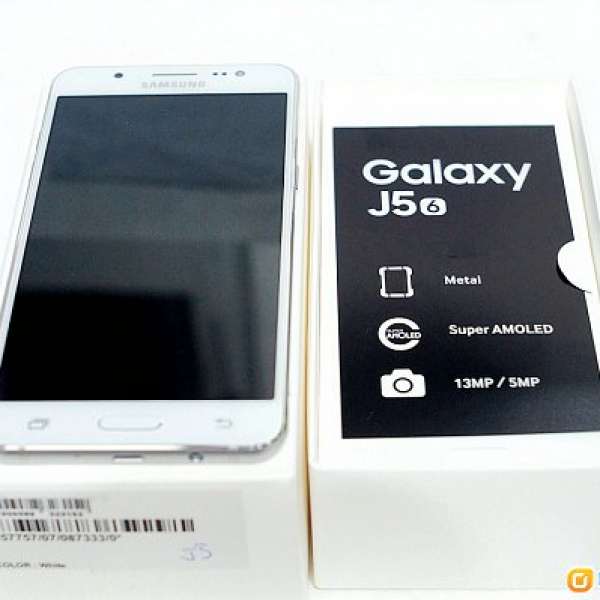 100%全新 Samsung Galaxy J5 白色 智能手機 (代家人放售)