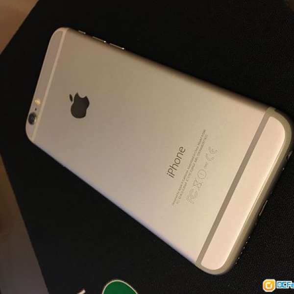 95% new iphone 6 128G, silver, 極少用后備机