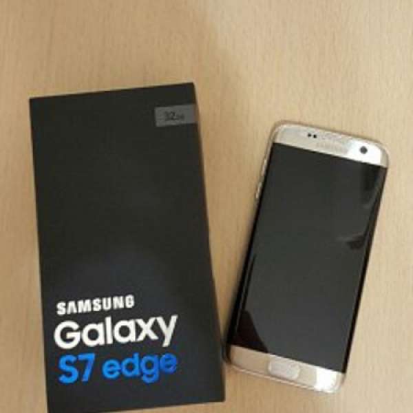90% new 銀色 Samsung S7 edge 行貨有單 保養至3/2018