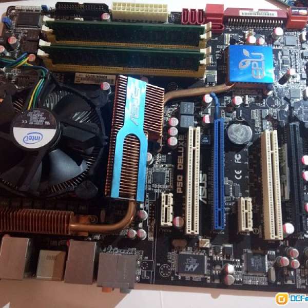 Asus P5Q Deluxe 主板Motherboard連CPU DDR2 1Gb Ram GeForce 9500GT 512 顯示卡