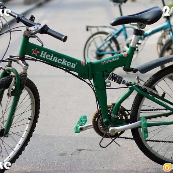 26 吋 Heineken特別版摺合式單車  (屯門 洪水橋 天水圍 元朗) **減$30 Heineken bike