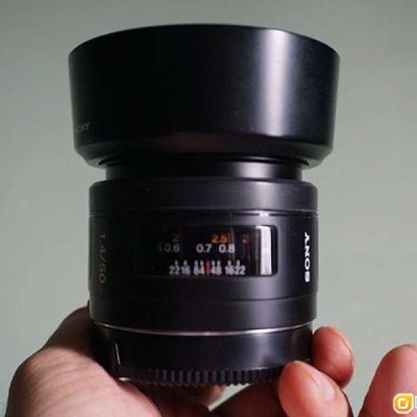 Sony SAL50F1.4 超大光圈定焦FF鏡支援A99 AF-D對焦模式 A850 A900 A7系列加LA-EA接...