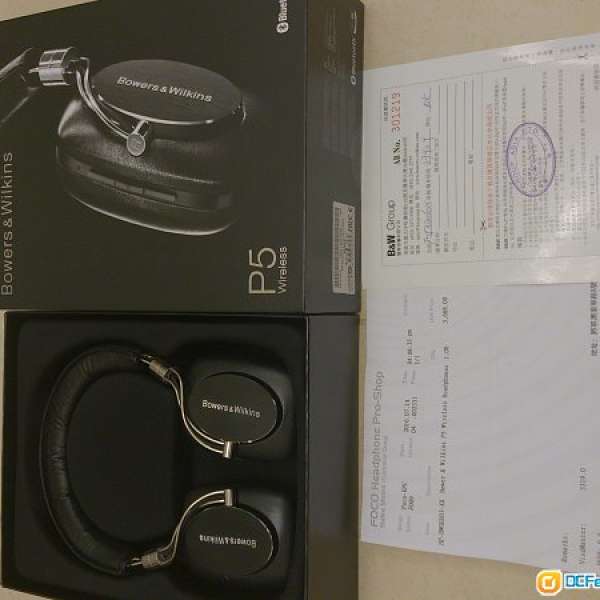 99% New 英國喇叭名牌 B&W P5 Wireless( 無線 耳機) on ear headphone