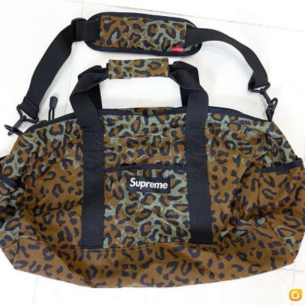 Supreme Leopard Duffle Bag