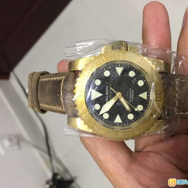 helson shark diver 45mm bronze