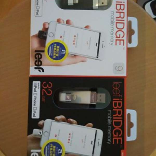 全新 Leef iBridge Lightning 32gb USB 手指 iphone ipad ipod 設計最適合16G/32GB用...