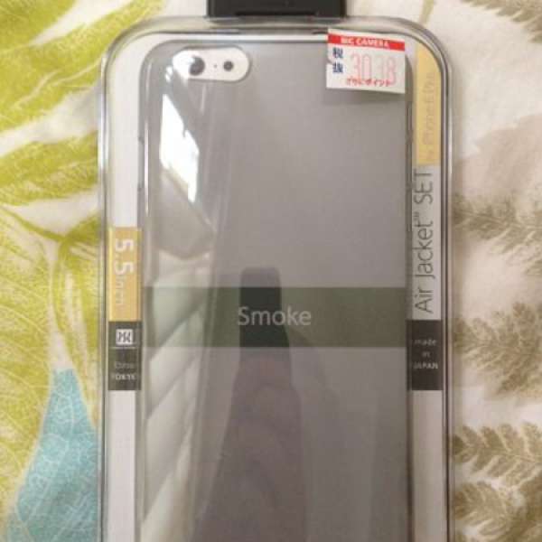 (New) Power Support Air Jacket Smoke 5.5" Iphone 6 6s 7 plus 連 mon 芒貼