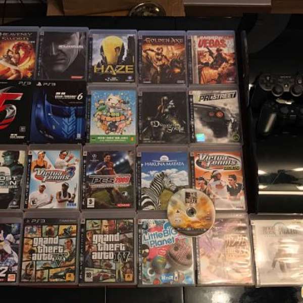 PS3 + Games + GT Force Pro