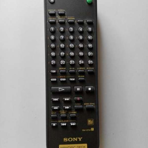 SONY MINIDISC REMOTE 遙控器 RM-D7M