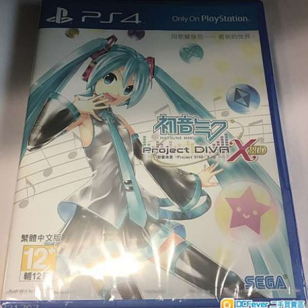 全新PS4 遊戲軟件 初音未來 Project DIVA X HD 繁體中文版