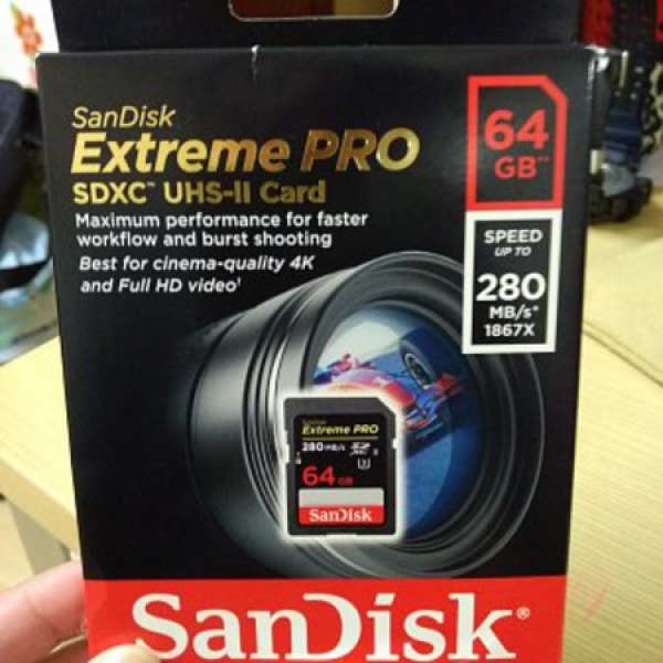sandisk extreme pro sdxc uhs-II 64GB