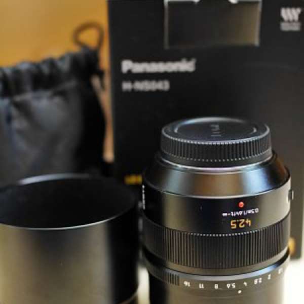 Panasonic Lumix G Leica 42.5mm f/1.2 行貨過保 90%新