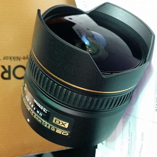 Nikon AF DX Fisheye-Nikkor 10.5mm f/2.8G ED （超新有保養）