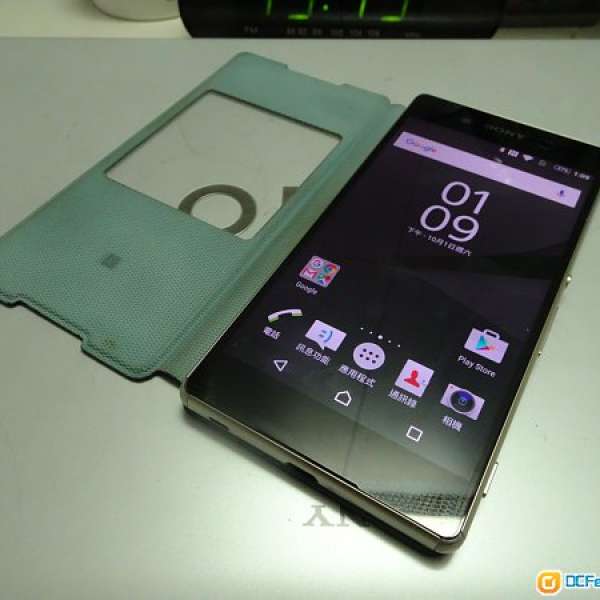 Sony Xperia Z3+ 湖綠色+SCR30機套 全套 (壞陀螺儀)