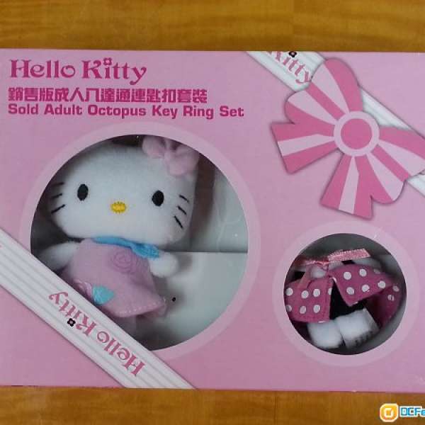 Hello Kitty 八達通 Octopus 鎖匙扣套裝