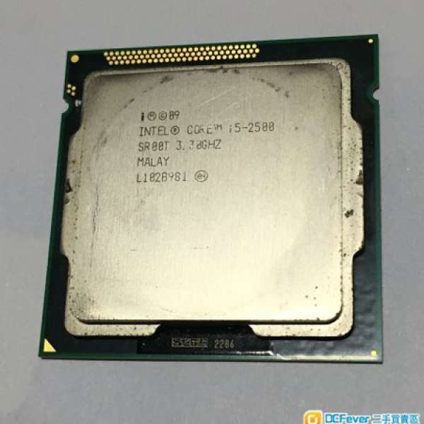Intel i5-2500 3.3Ghz CPU + 原裝散熱器