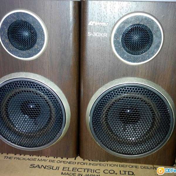 SANSUI S-30XR speaker system 山水牌揚聲器一對