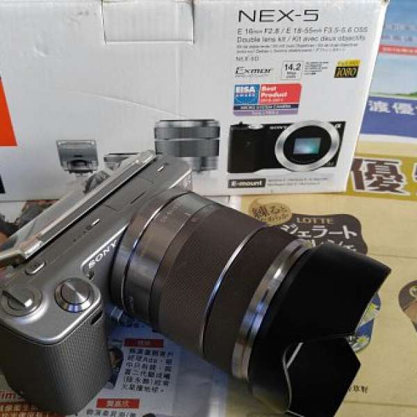 銀色SONY Nex5 (90%new)