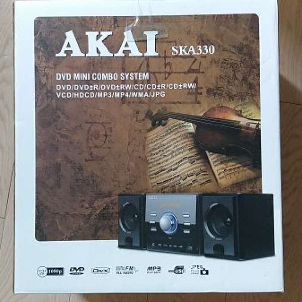 AKAI SKA330 100%全新 DVD 迷你音響組合