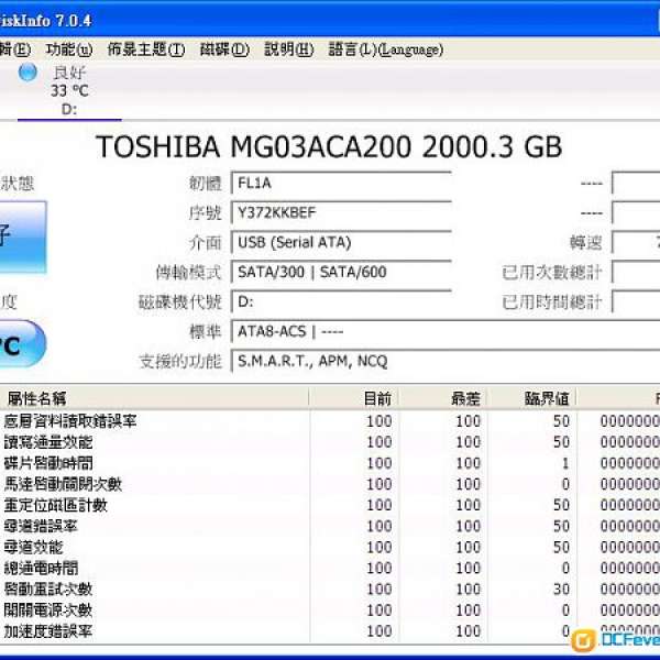 Toshiba MG03ACA MG03ACA200 2 TB 3.5"