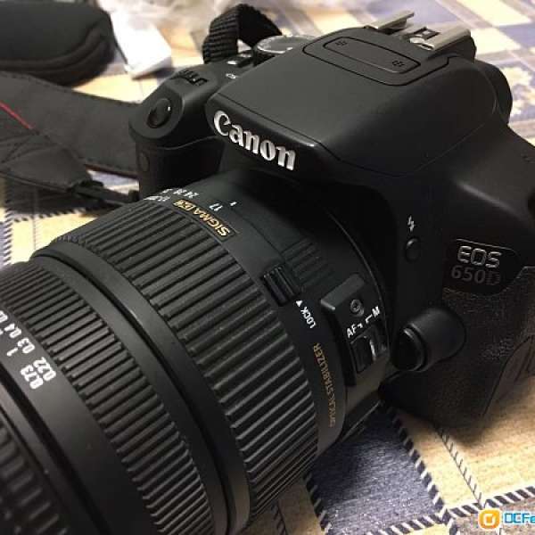 85%new Canon 650D + 55-250mm + 17-70mm