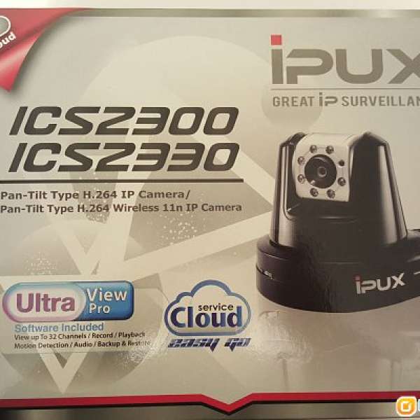 99%新 全套齊配件 無線網路攝影機 IPUX ICS-2330 Day/Night Pan/Tilt IP Cam