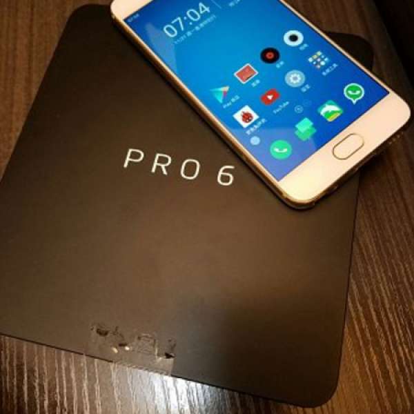 魅族 Meizu PRO6 國行 金色95新全套 可換機