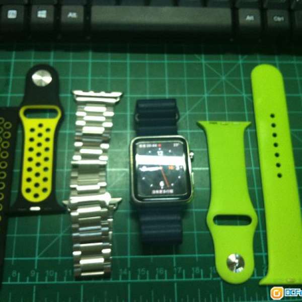 Apple Watch 第一代 鋼  Stainless Steel 42mm 送3套帶可換 iphone 6 以上
